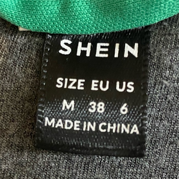 Shein Green ribbed body con dress. - Picture 3 of 4